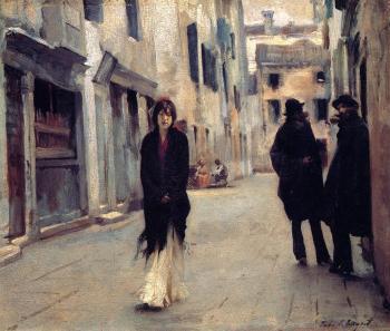 John Singer Sargent : Street in Venice